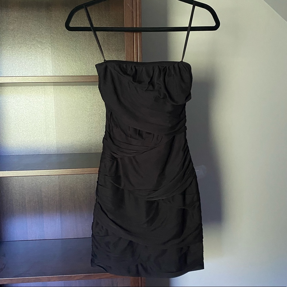 Le Chateau | Strapless Black Mini Dress